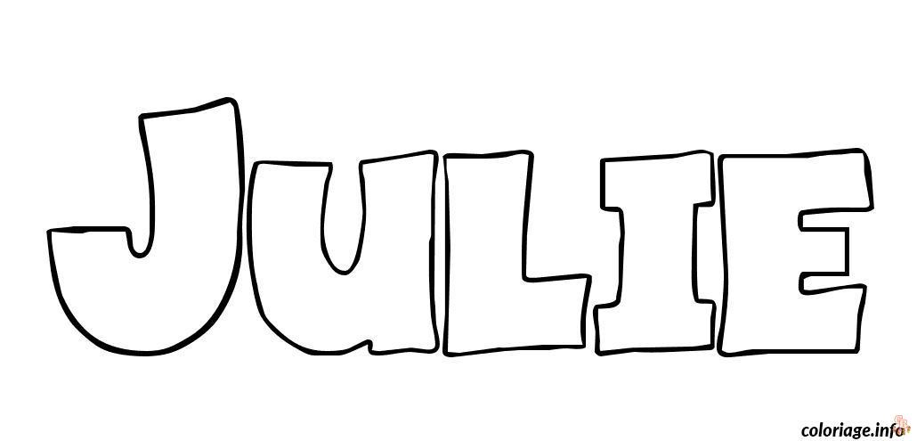 Desenho para colorir Julie