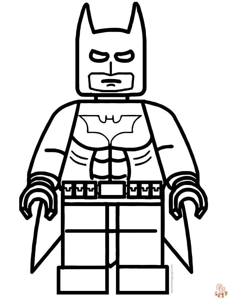 Plansa de colorat LEGO Batman