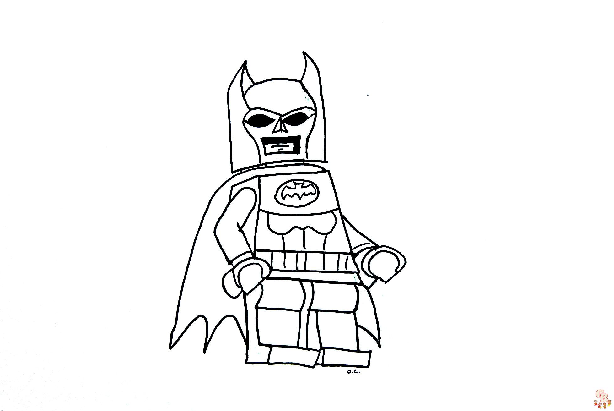 Plansa de colorat LEGO Batman