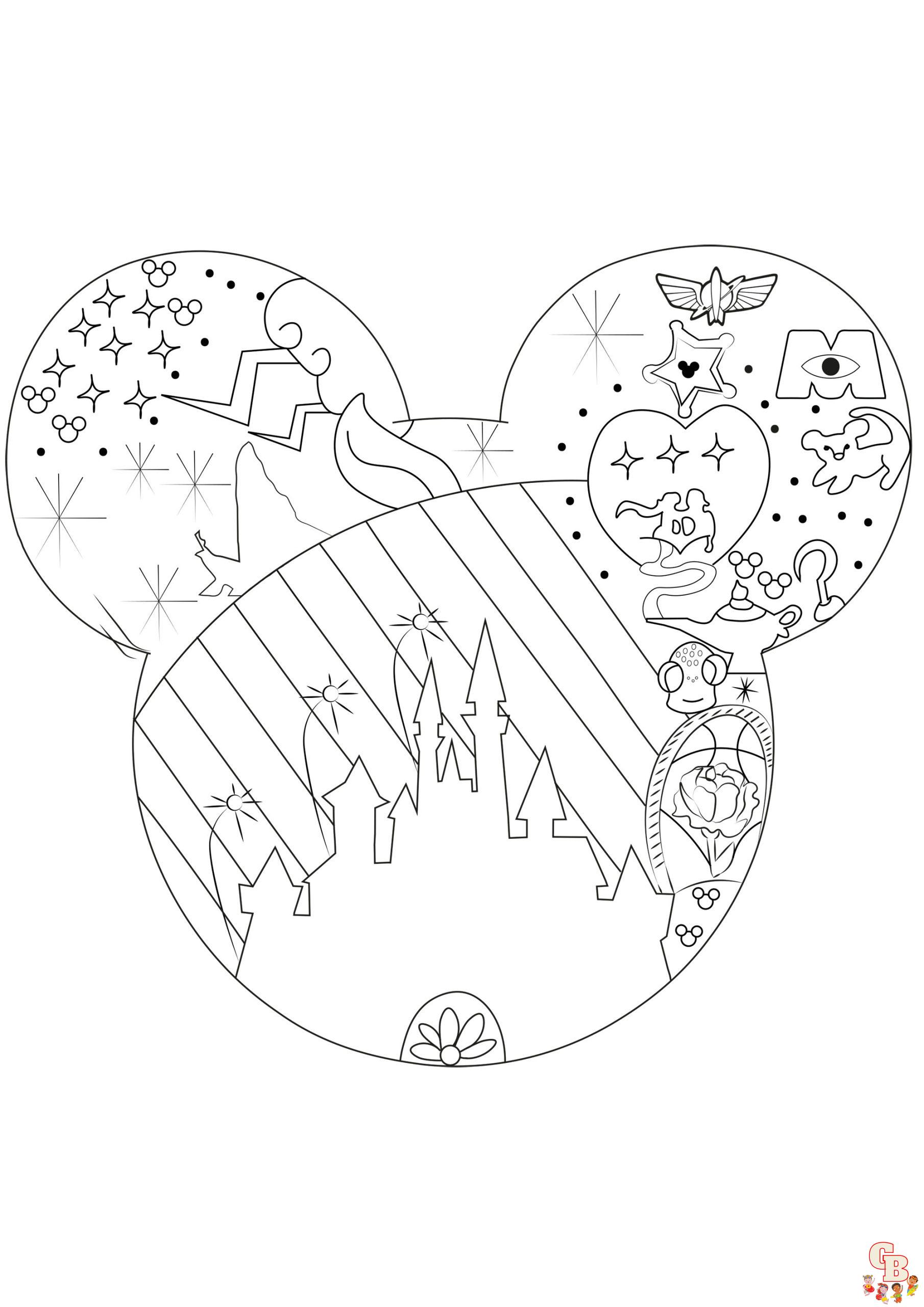 Coloriage Mandala Disney