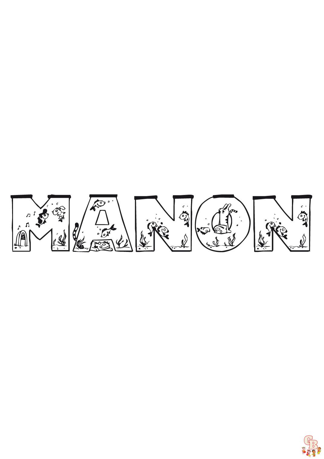 Coloriage Manon