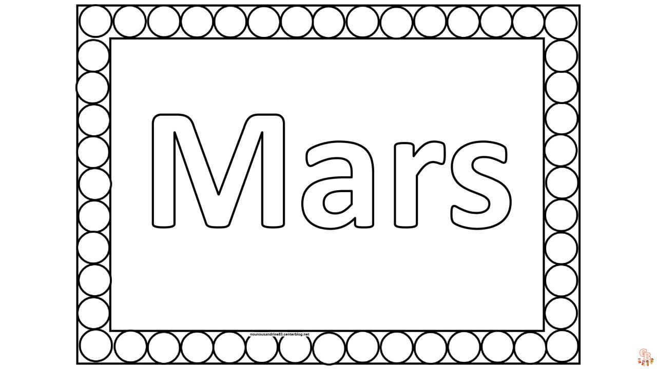 Coloriage Mars