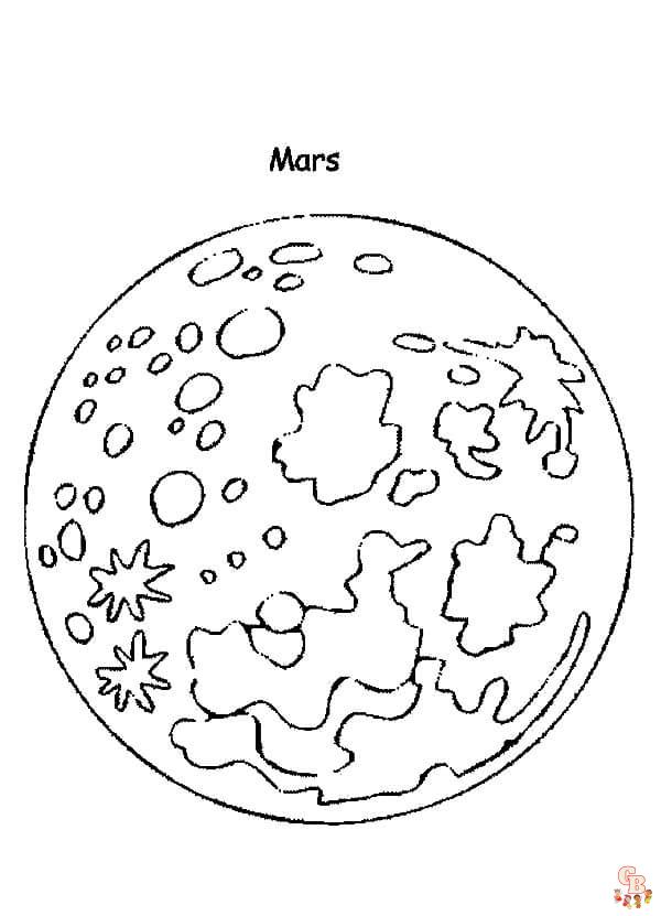 Coloriage Mars