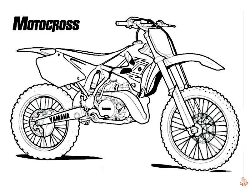 Coloriage Motocross