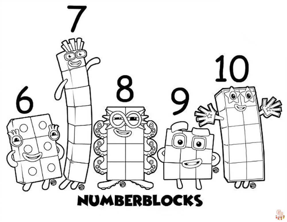 Coloriage Numberblocks