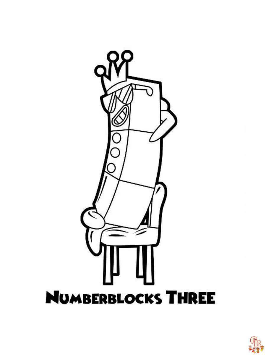 Coloriage Numberblocks