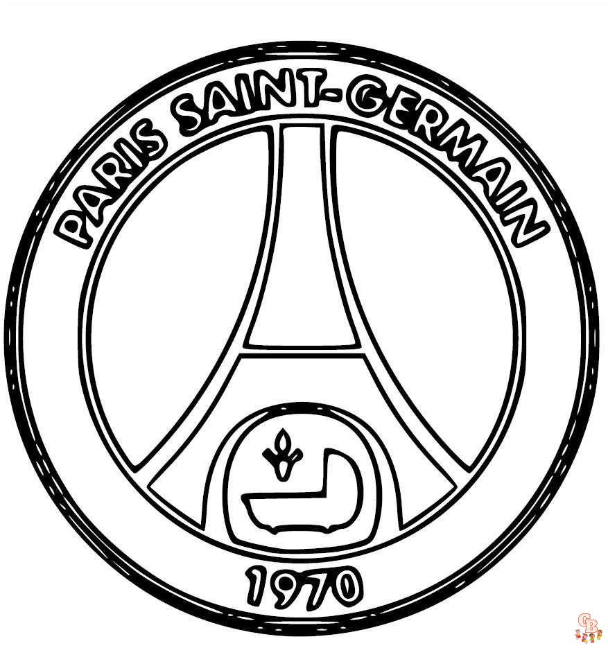 Coloriage PSG Paris Saint Germain