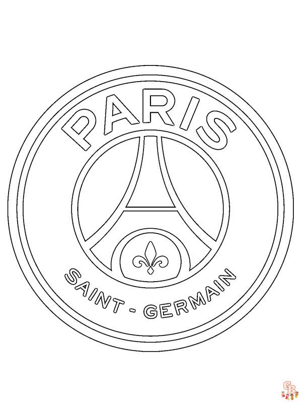 Coloriage PSG Paris Saint Germain
