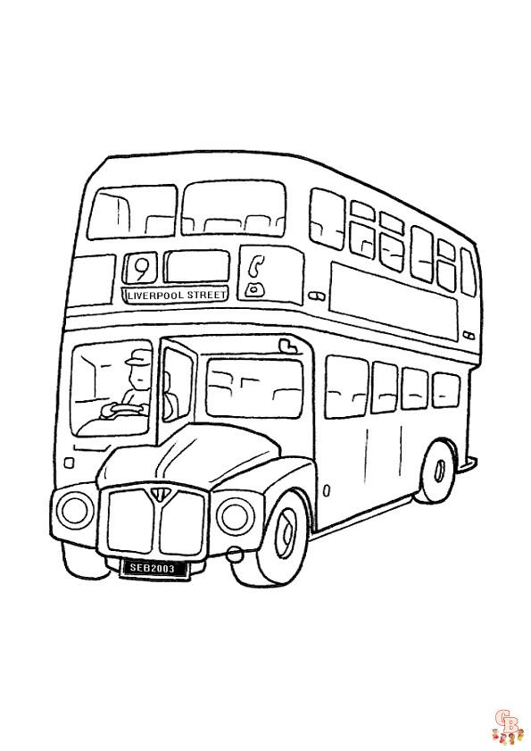 Coloriage Paddington en bus