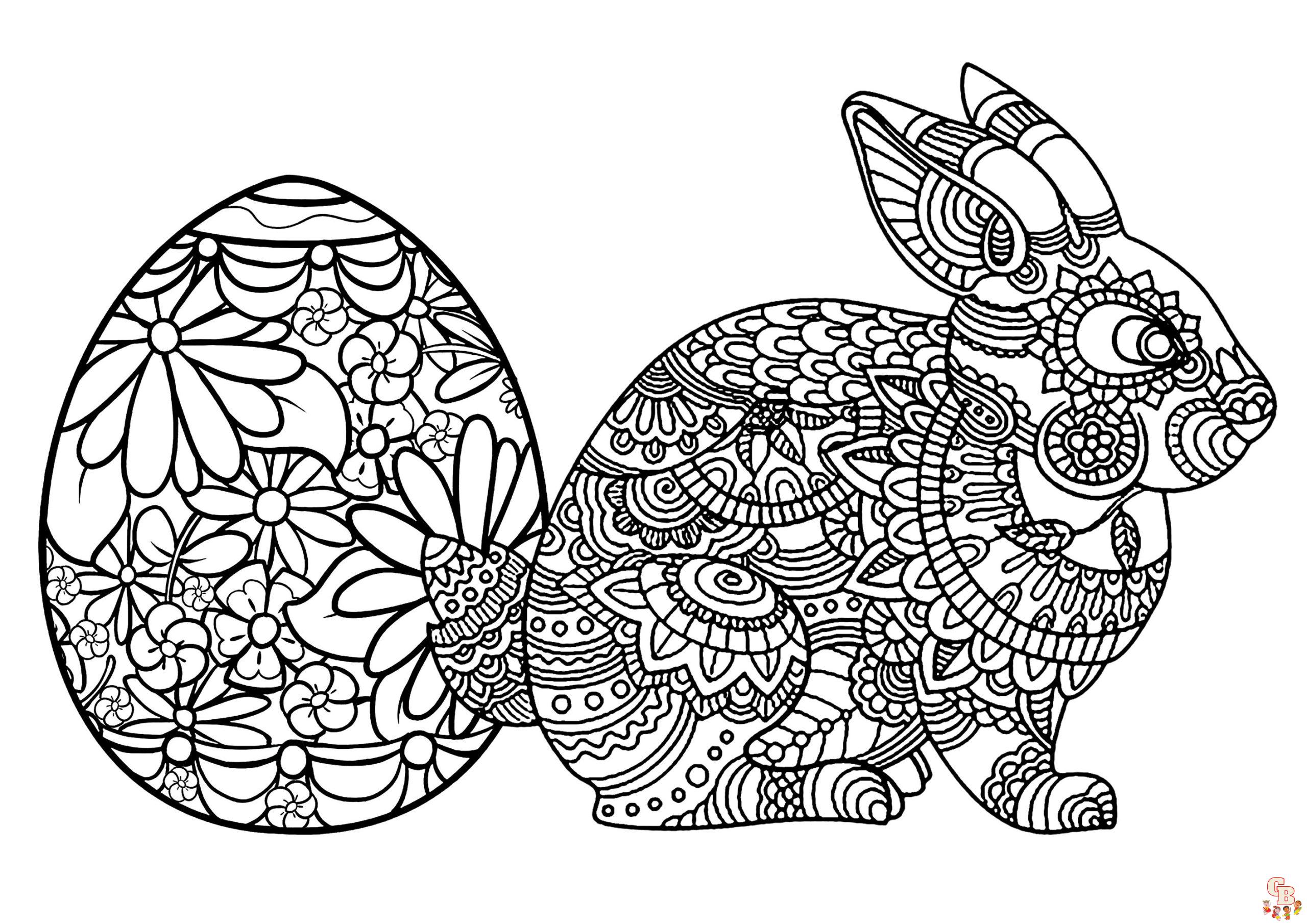 Coloriage Paques Adulte