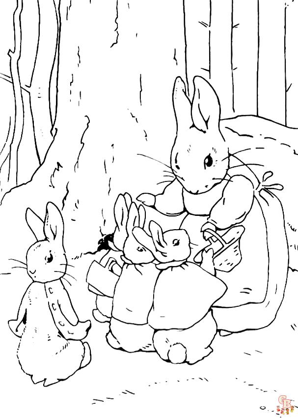 Coloriage Pierre Lapin