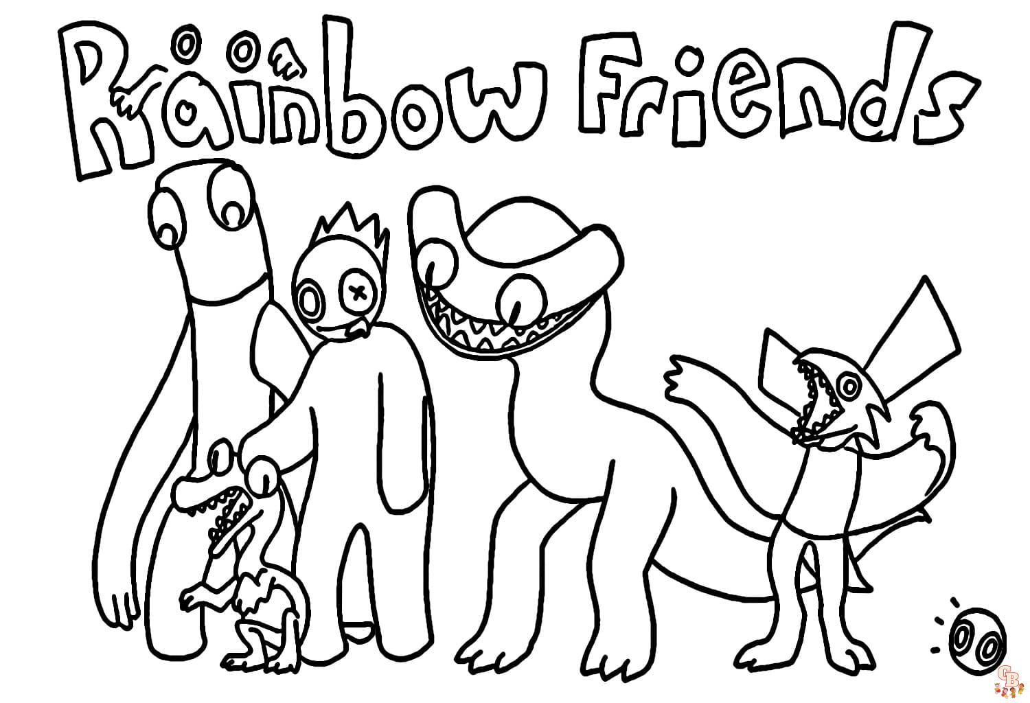 Väritys Rainbow Friends -luku