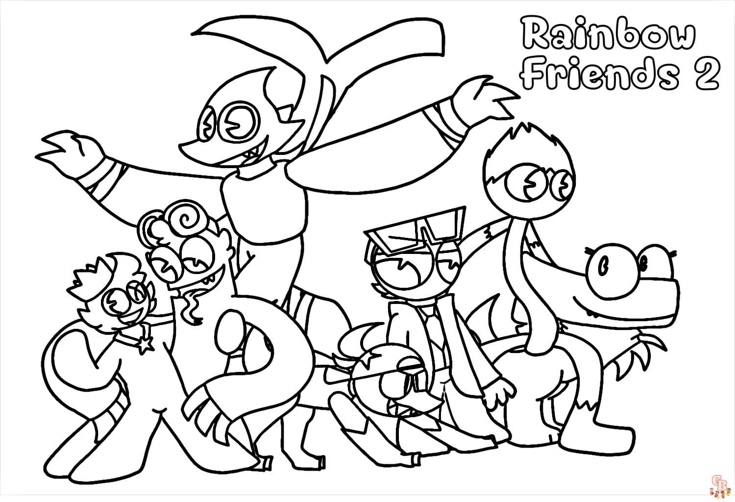 Coloriage Rainbow Friends Chapter