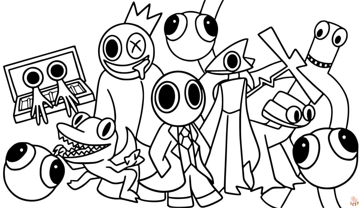 Coloriage Rainbow Friends Chapter