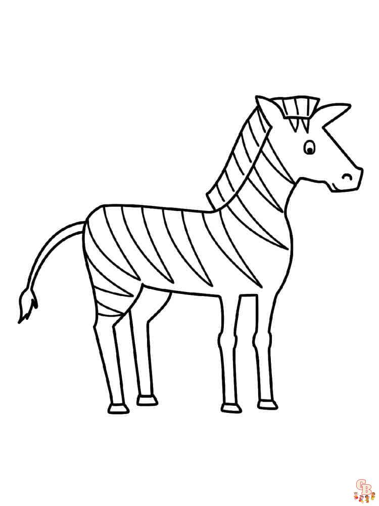 Coloriage Zebre