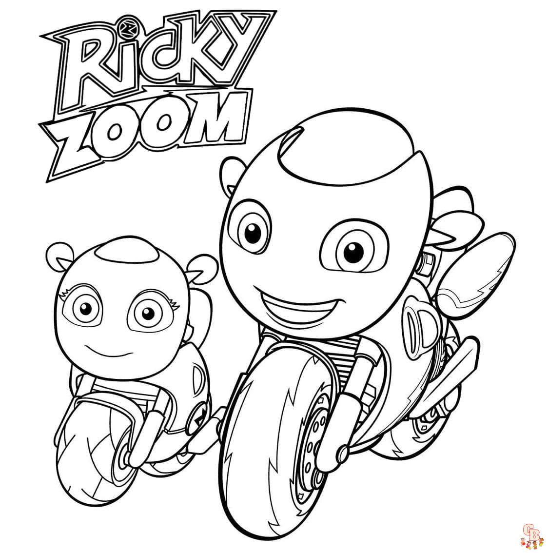 Coloriages Ricky Zoom