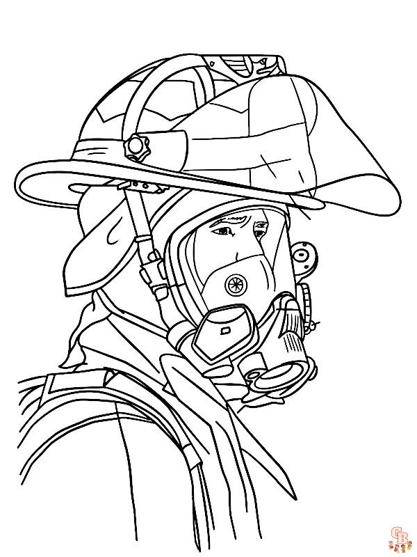Coloriage Accessoire pompier