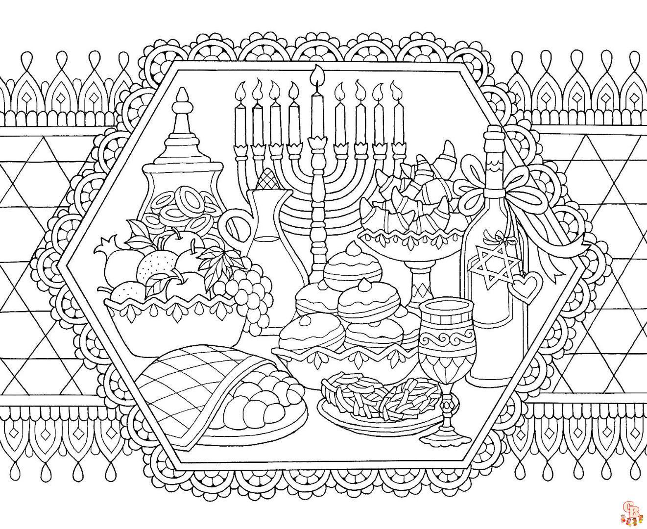 Coloriage Hanukkah