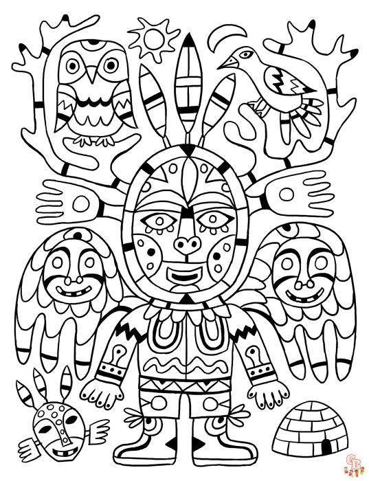 Coloriage Inuits