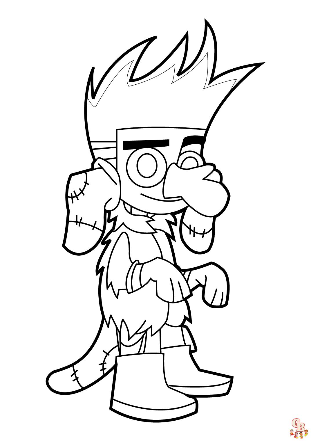 Coloriage Johnny Test