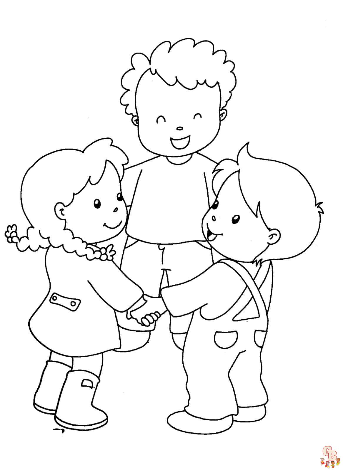 Coloring page Little friends