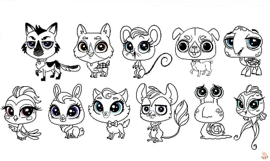 Coloriage Littlest Pet Shop A World Of Our Own