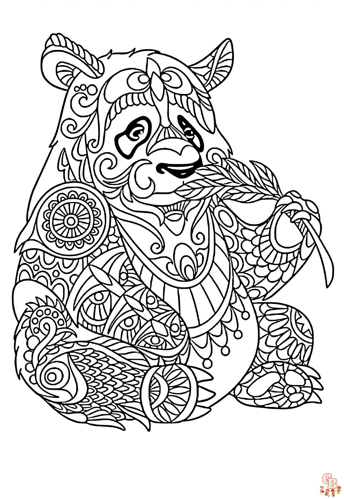 Coloriage Mandala Pandy