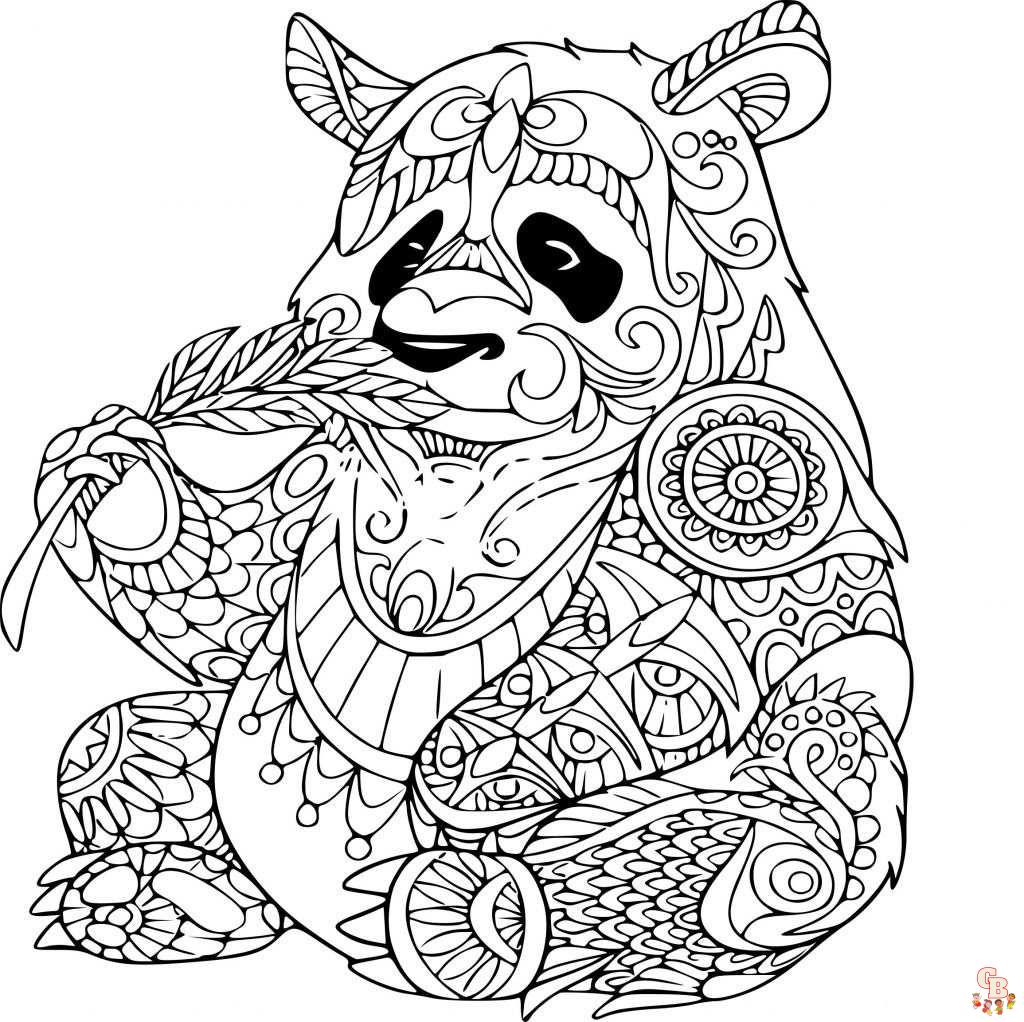 Coloriage Mandala Pandy