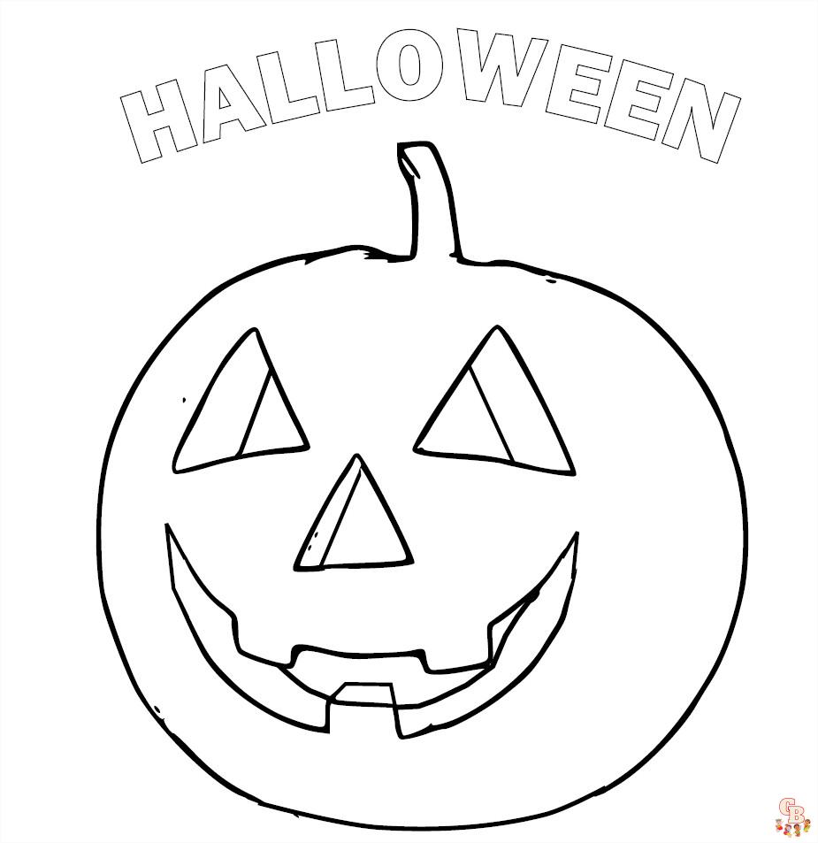 Kleurplaat Halloween-mandala met pompoenen