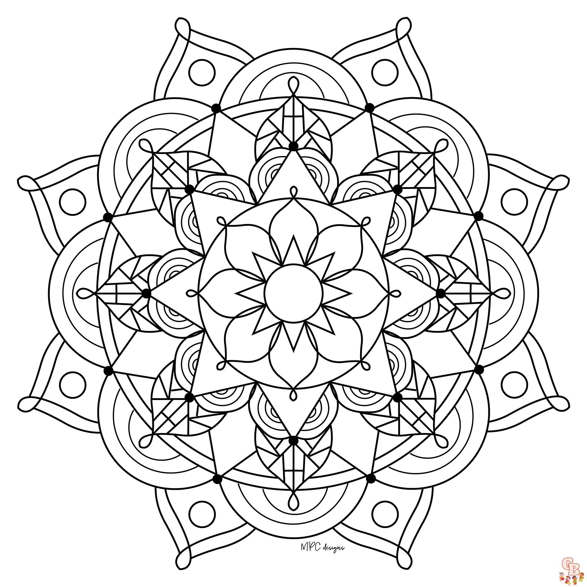 Coloriage Mandala zen