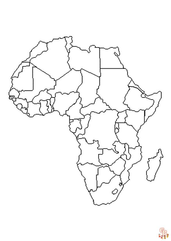 Coloriage Petite africaine