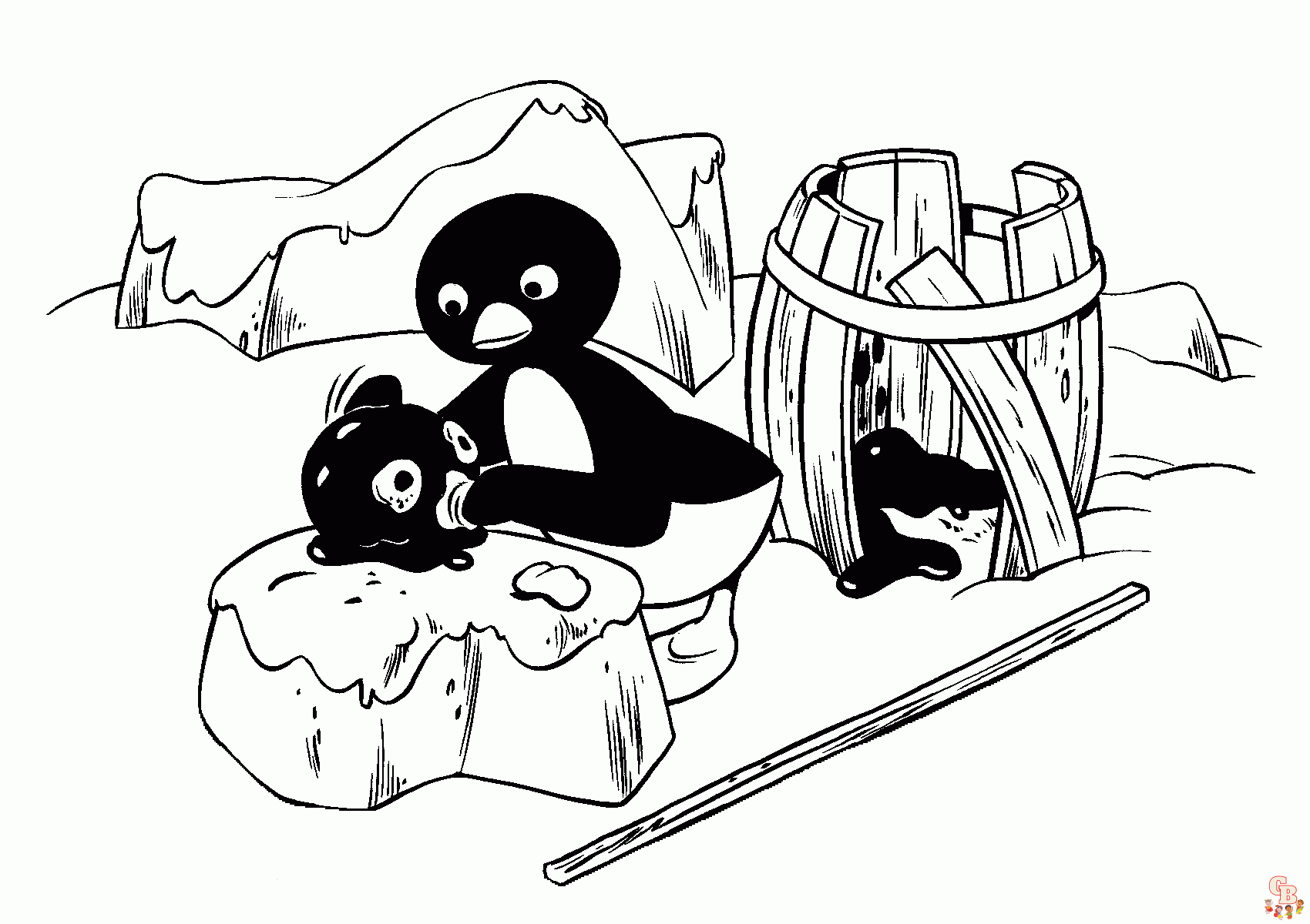 Coloriage Pingu