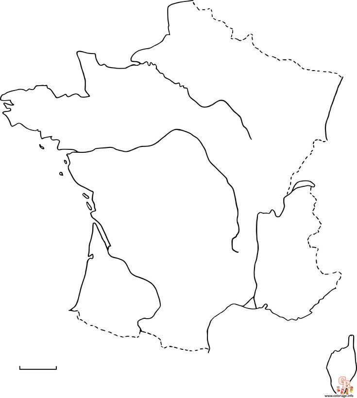 Coloriage Region de France