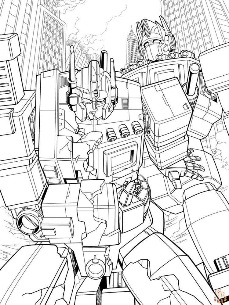 Coloriage Transformers prime Beast Hunters