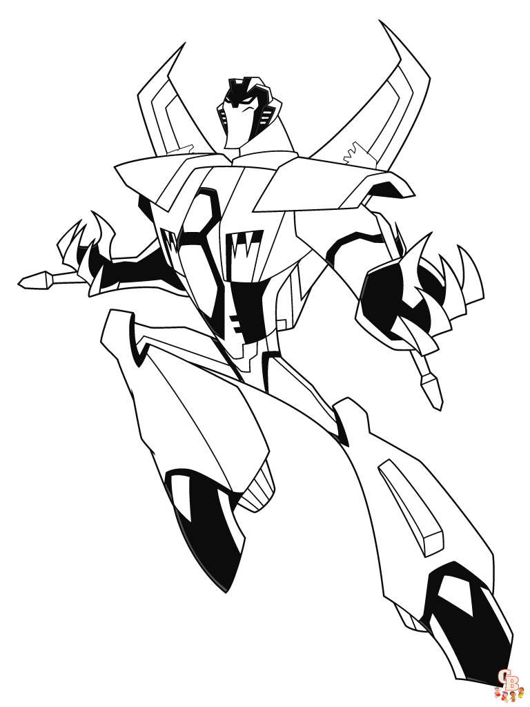 Transformers robots in disguise coloring page
