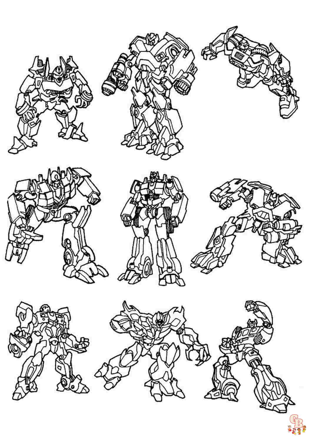 Coloriage Transformers robots in disguise