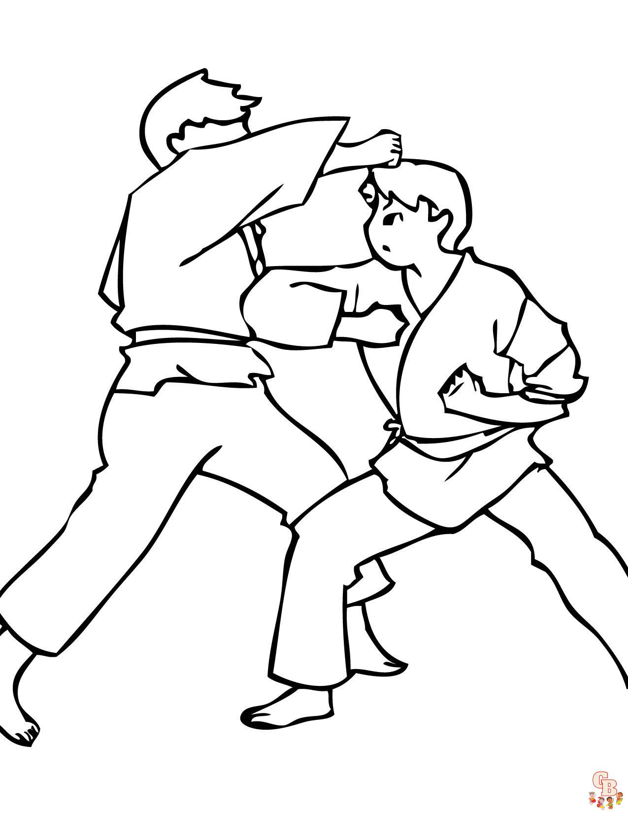 Coloriage judo