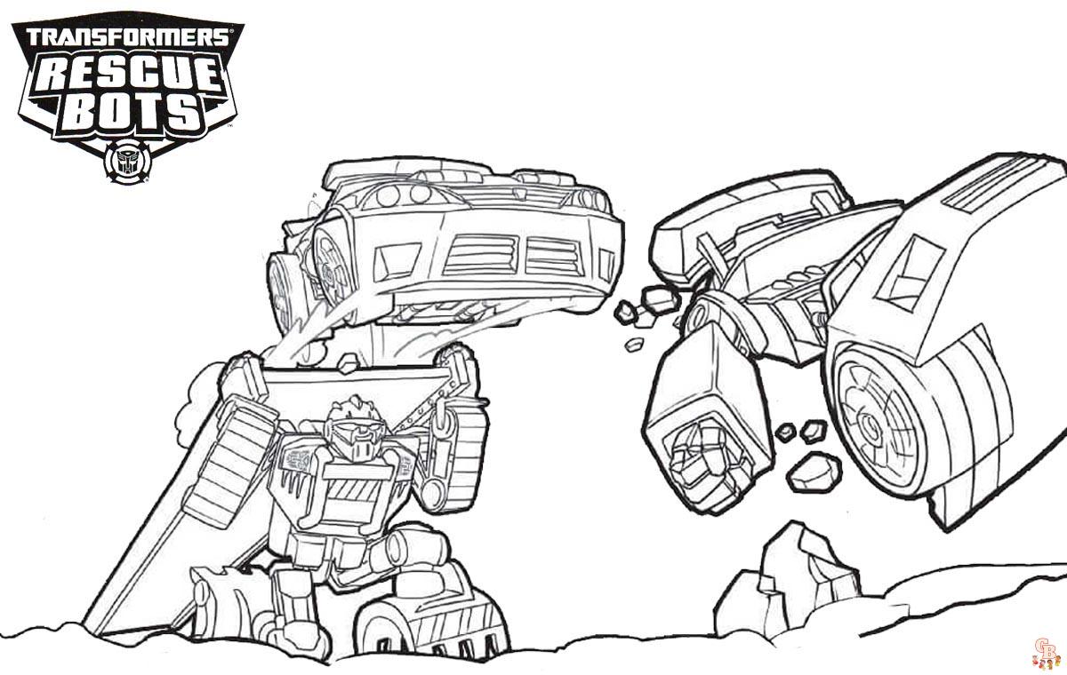 Coloriage transformers rescue bots academy