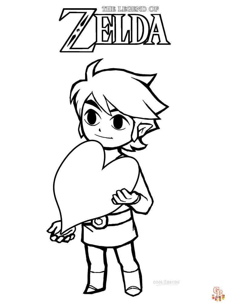 Coloriages speciale jeu video Zelda