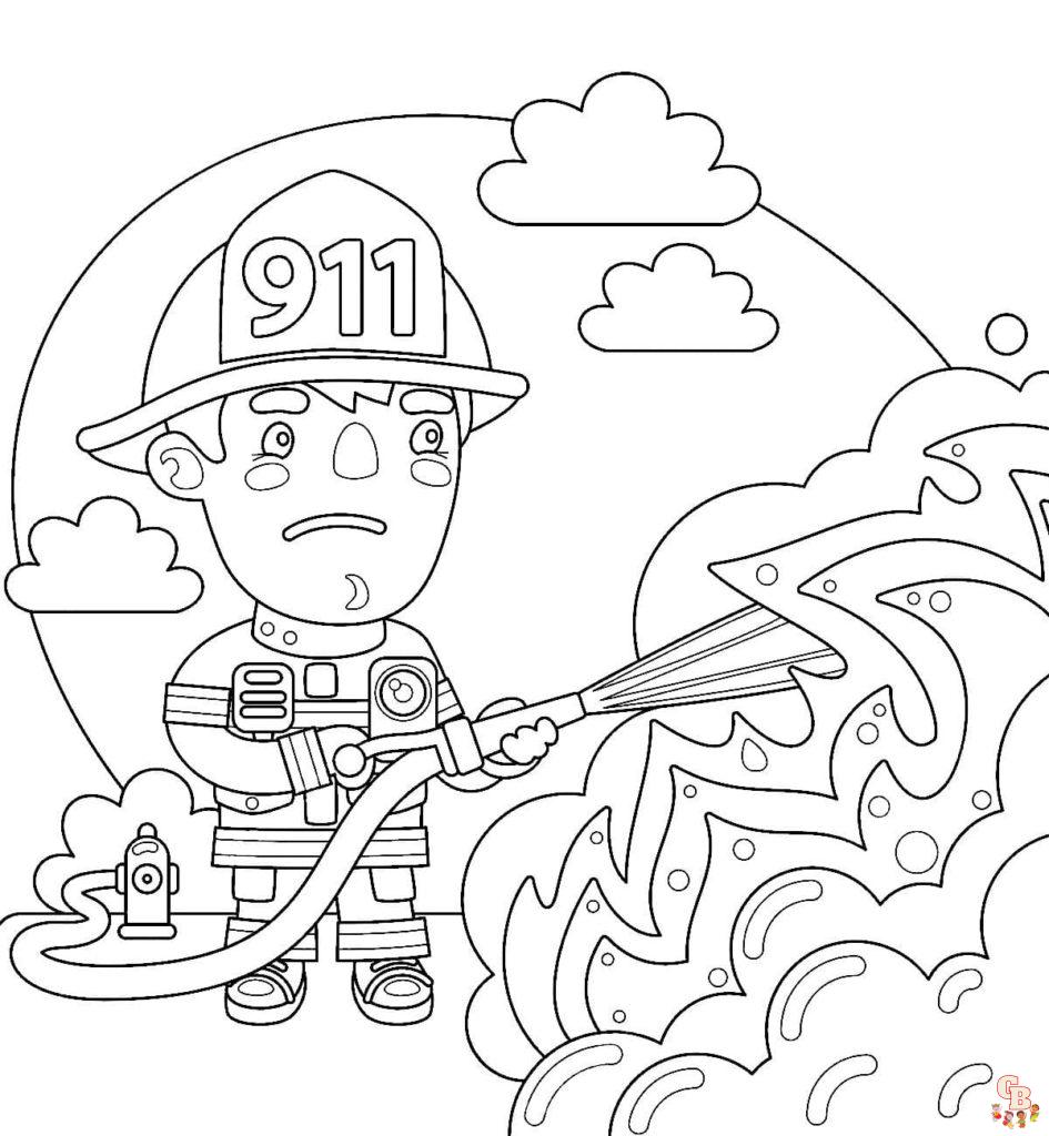 Coloring pages about professions